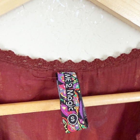 Me 2 Magic Floral Boho Maxi Dress Size Small - Picture 3 of 6